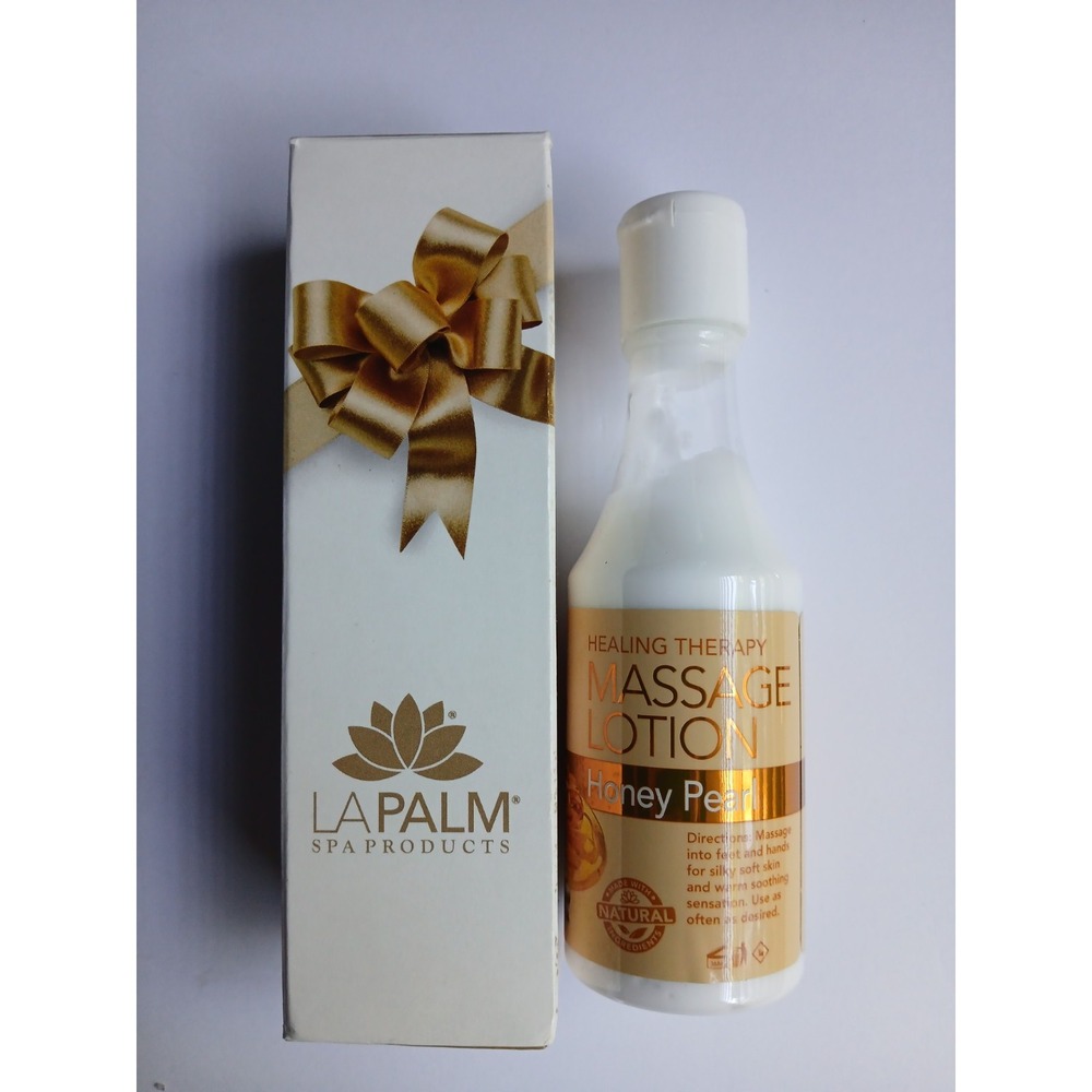 NIB La Palm Healing Therapy Warming Sensation Massage Lotion 3.3 Oz Honey Pearl